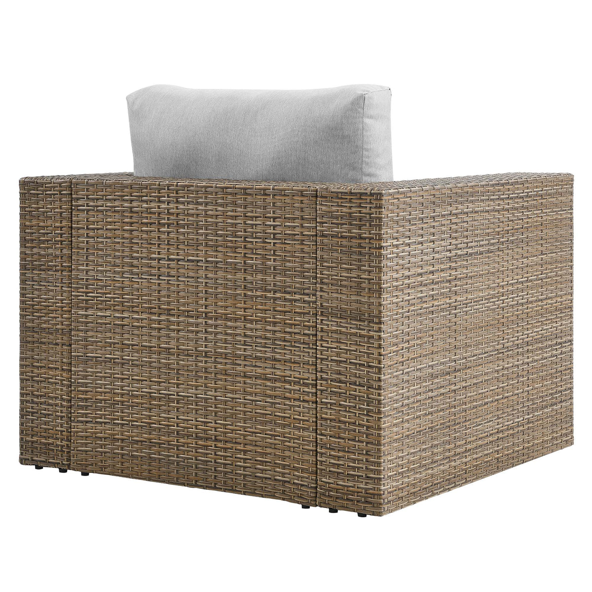 Convene Cappuccino/Gray Outdoor Patio Armchair - Ornate Home