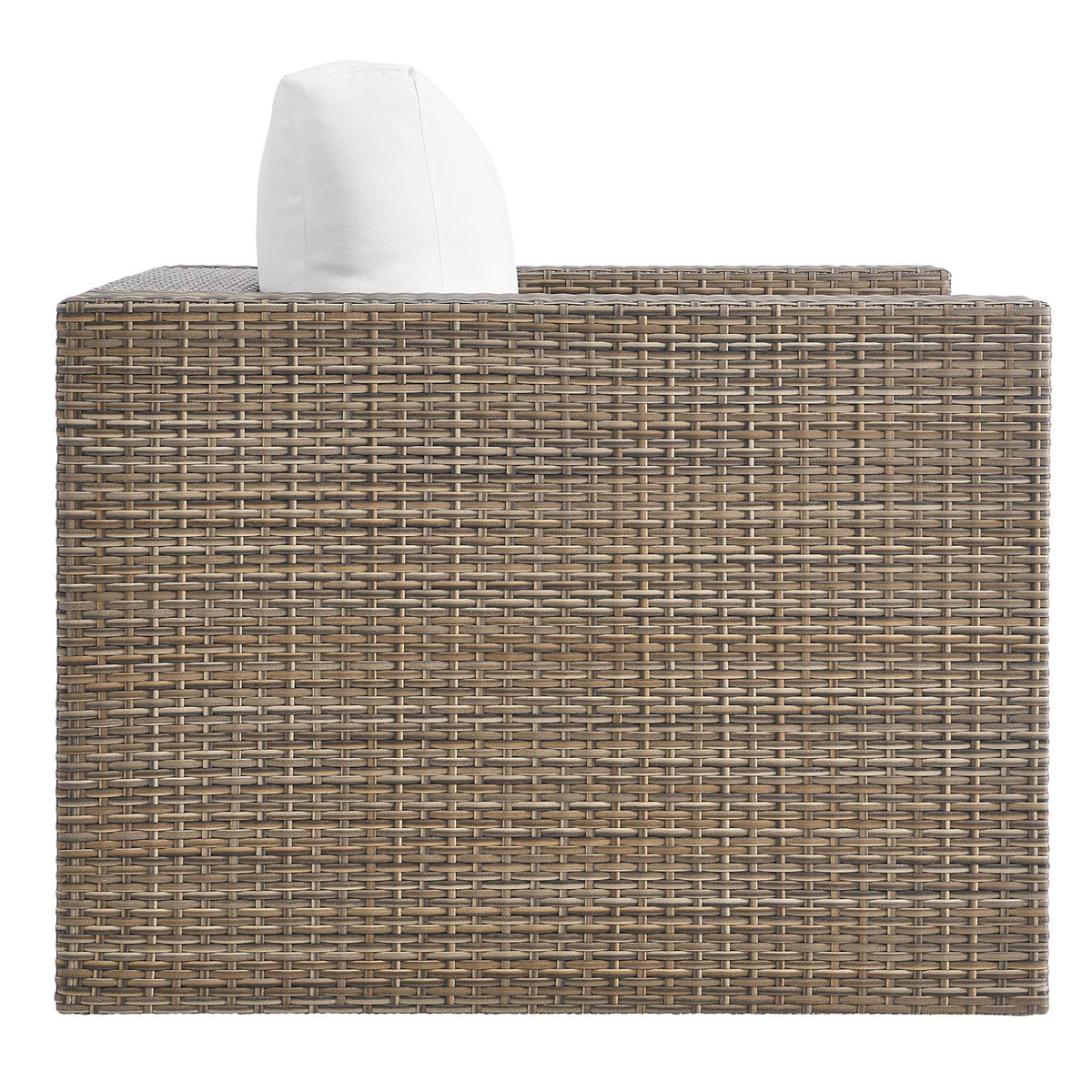 Convene Cappuccino/White Outdoor Patio Armchair - Ornate Home