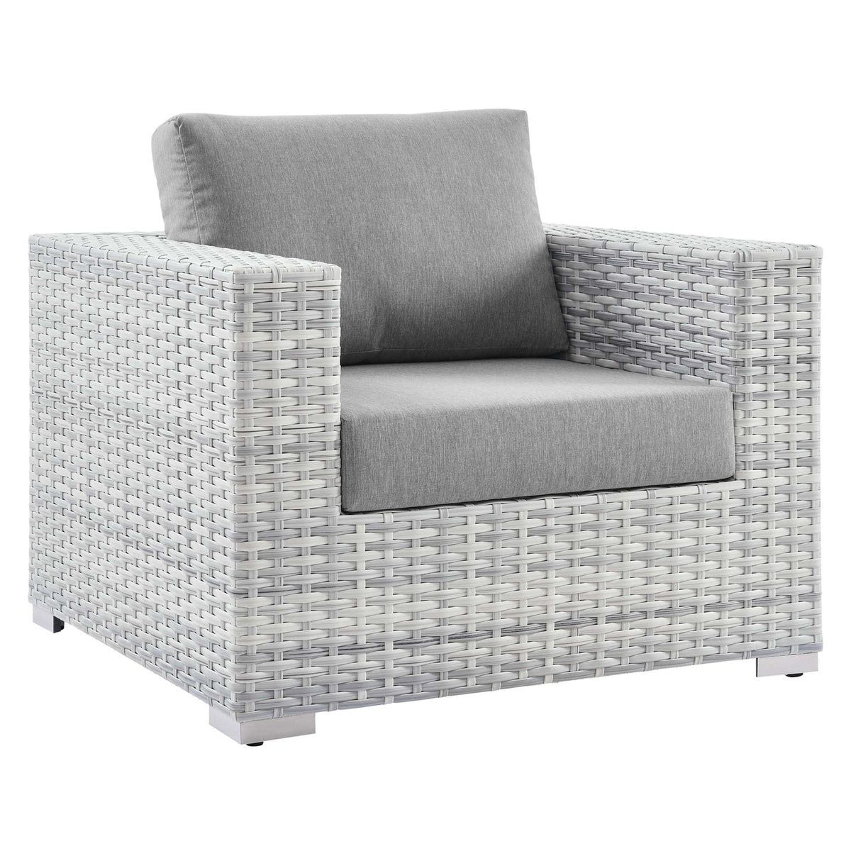 Convene Light Gray/Gray 3-Piece Outdoor Patio Set - Ornate Home