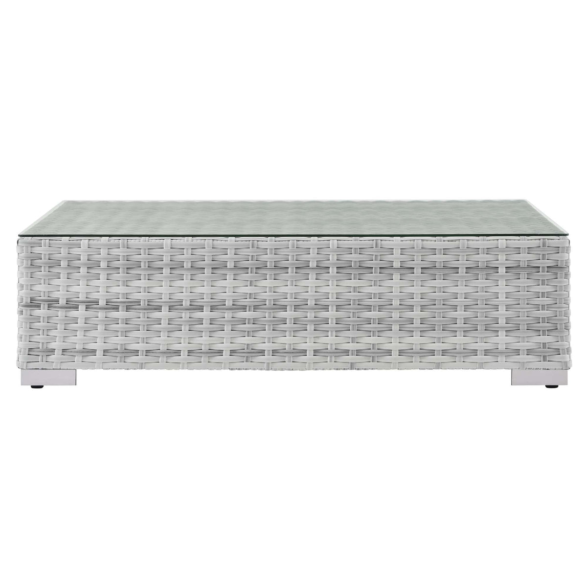 Convene Light Gray Outdoor Patio Coffee Table - Ornate Home