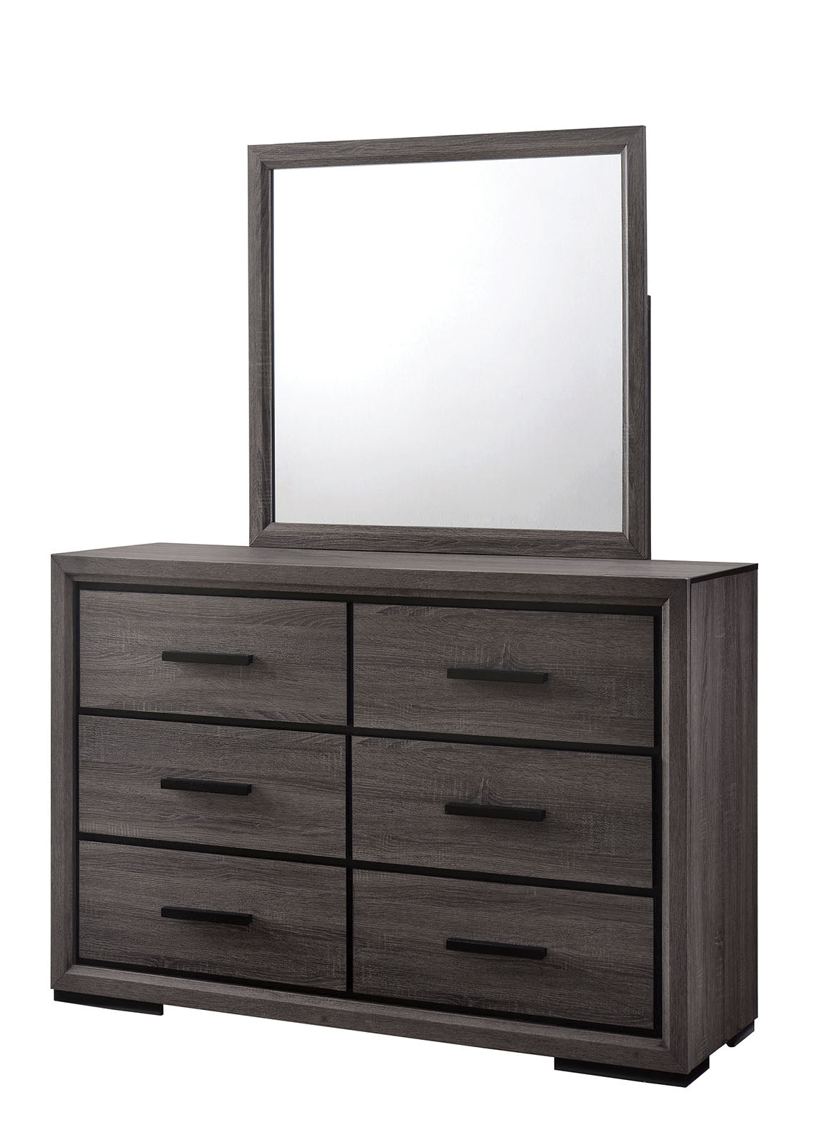 Conwy Gray 5 Pc. Queen Bedroom Set w/ 2NS - Ornate Home