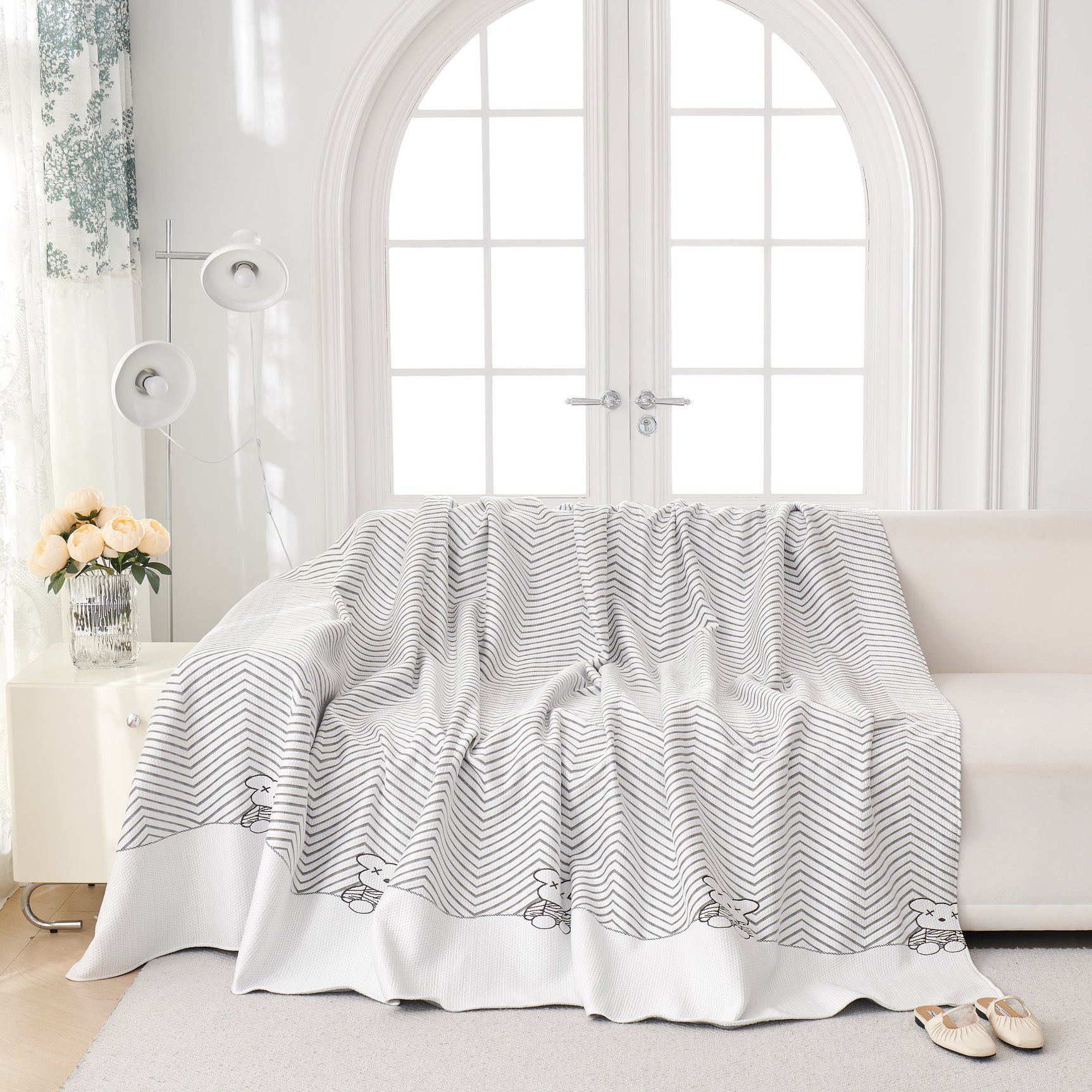 Cool Summer Blanket for Couches Soft Comfy Lightweight Cooling Sofa Blankets Cover - Ornate Home