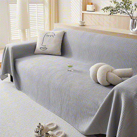 Cooling Comfy Throw Sofa Cover, Textured & Breathable, Multi-Use Decorative Couch Covers for Summer - Ornate Home