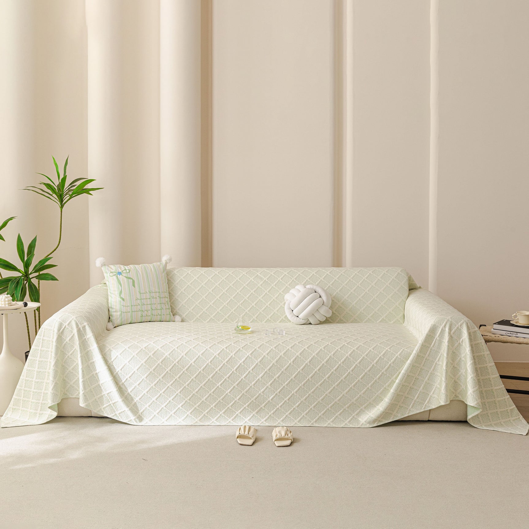 Cooling Couch Cover Throw, Washable Breathable Summer Bed Cover Sofa Protector Covers - Ornate Home