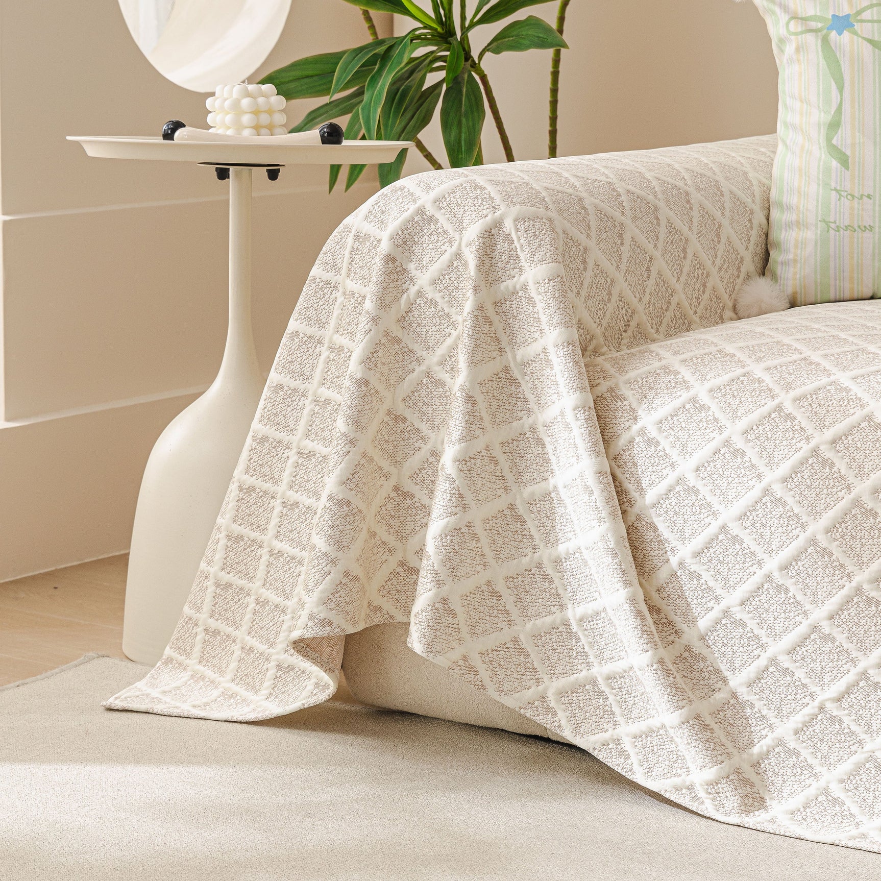 Cooling Couch Cover Throw, Washable Breathable Summer Bed Cover Sofa Protector Covers - Ornate Home