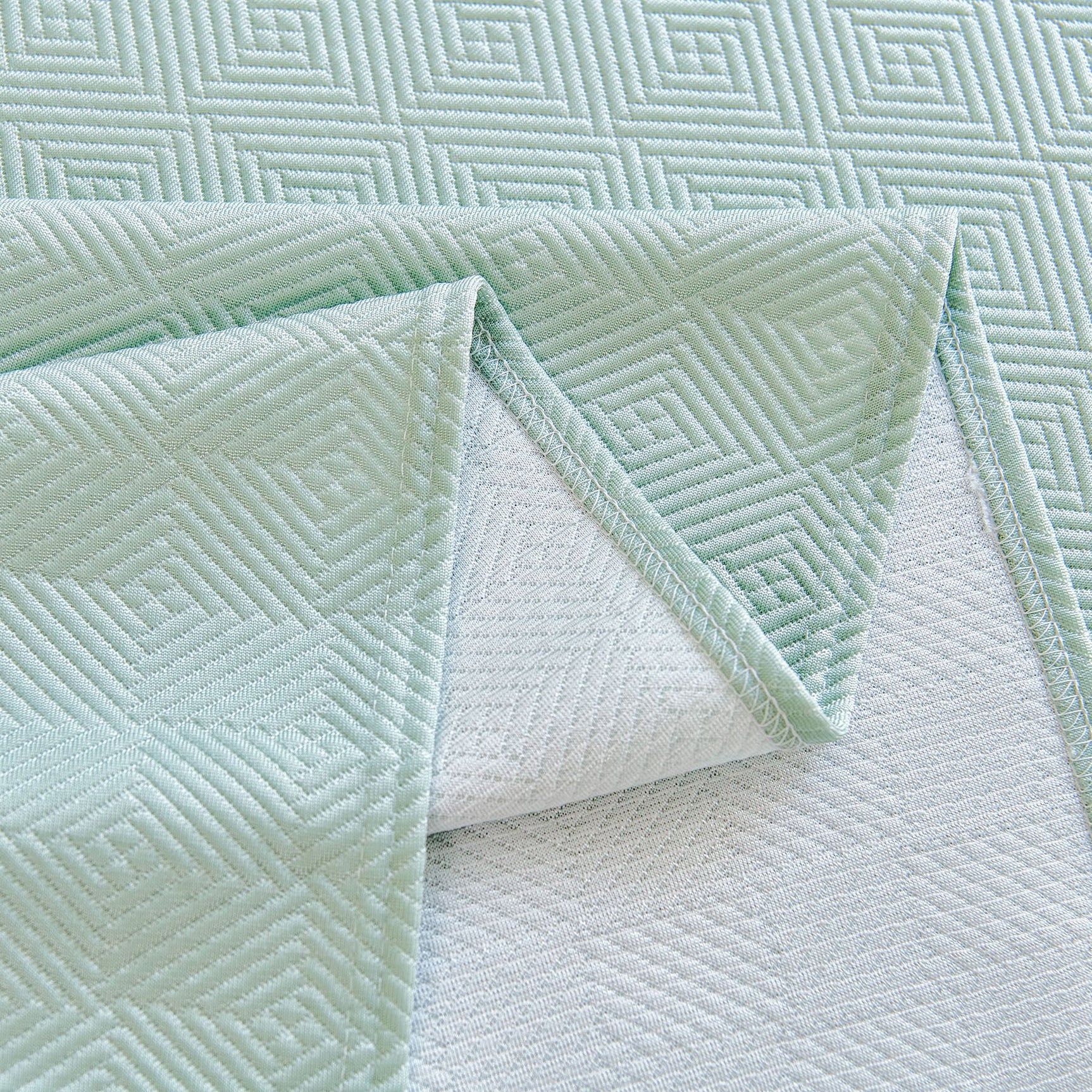 Cooling Ice Silk Soft Sofa Cover Blanket, Woven Geometric Textured Modern Couch Cover - Ornate Home