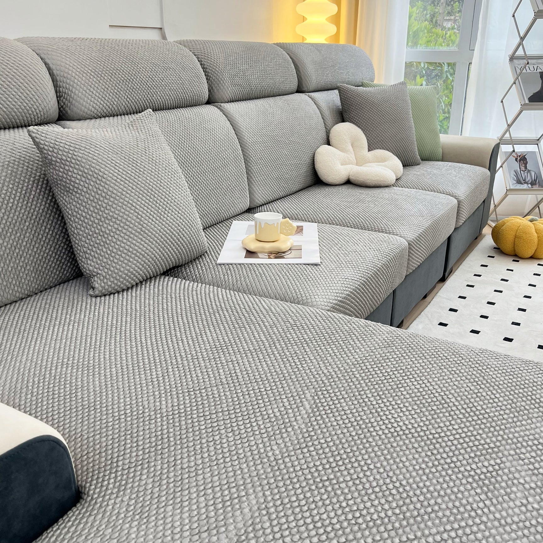 Cooling Stretch Sofa Seat Cushion Covers, Slip Covers for Cushions, Universal Couch Cushion Protector - Ornate Home