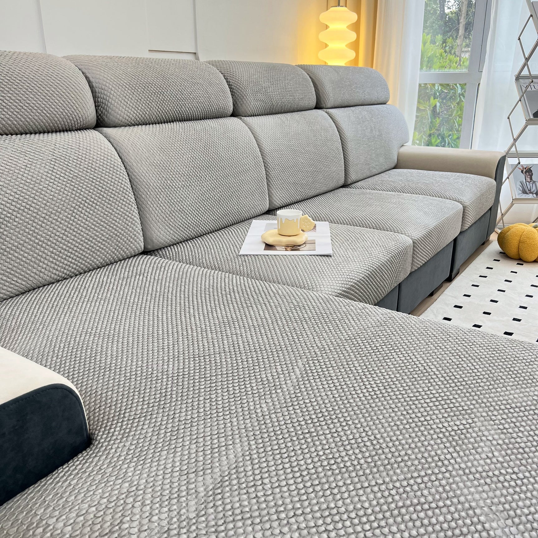 Cooling Stretch Sofa Seat Cushion Covers, Slip Covers for Cushions, Universal Couch Cushion Protector - Ornate Home