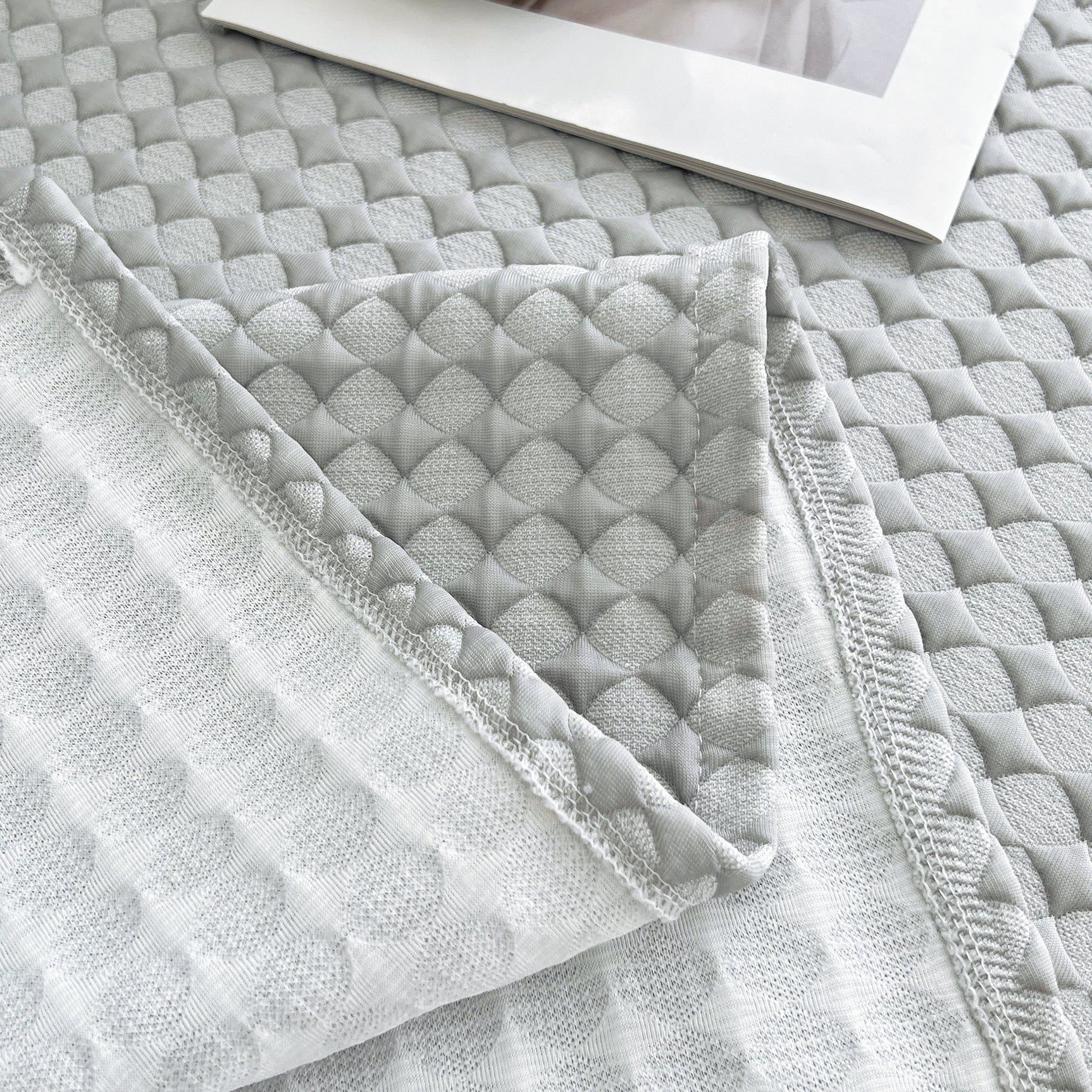 Cooling Textured Sofa Cover Washable Soft Couch Throw Blanket for Summer & Pets - Ornate Home
