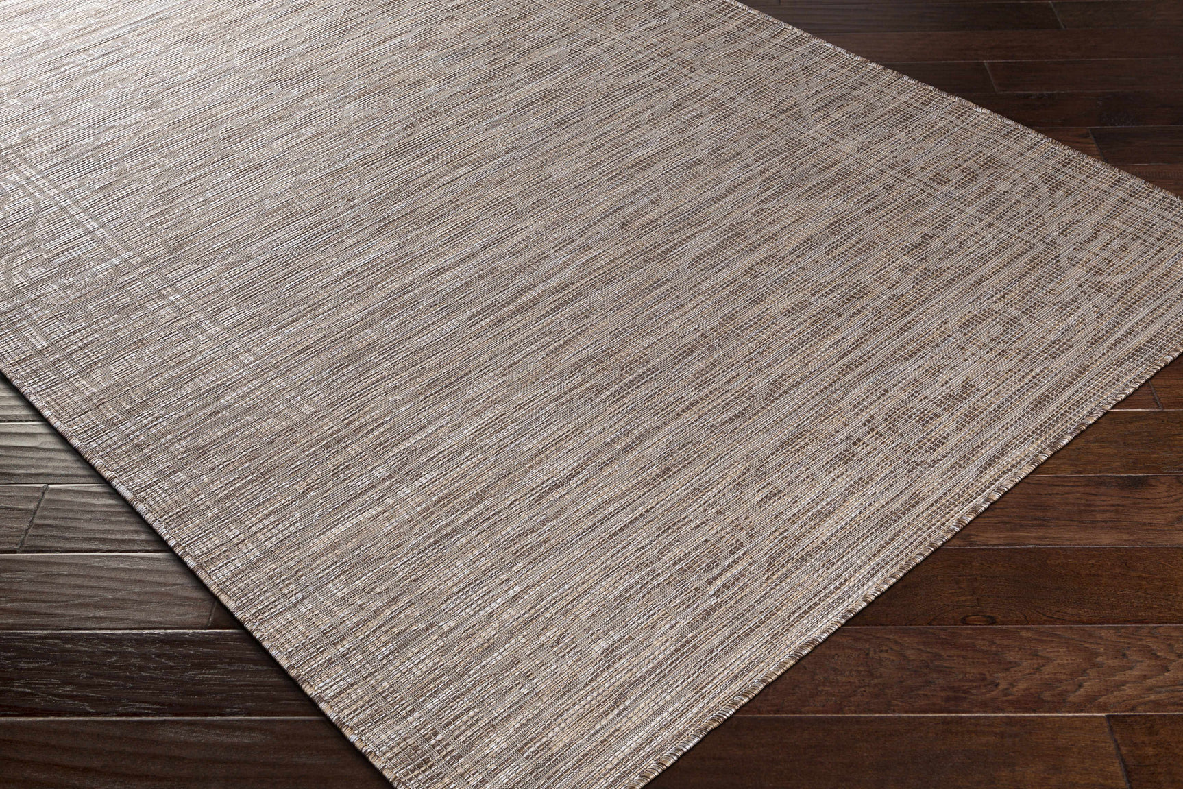 Coolville Brown Flatweave Outdoor Area Carpet - Clearance - Ornate Home