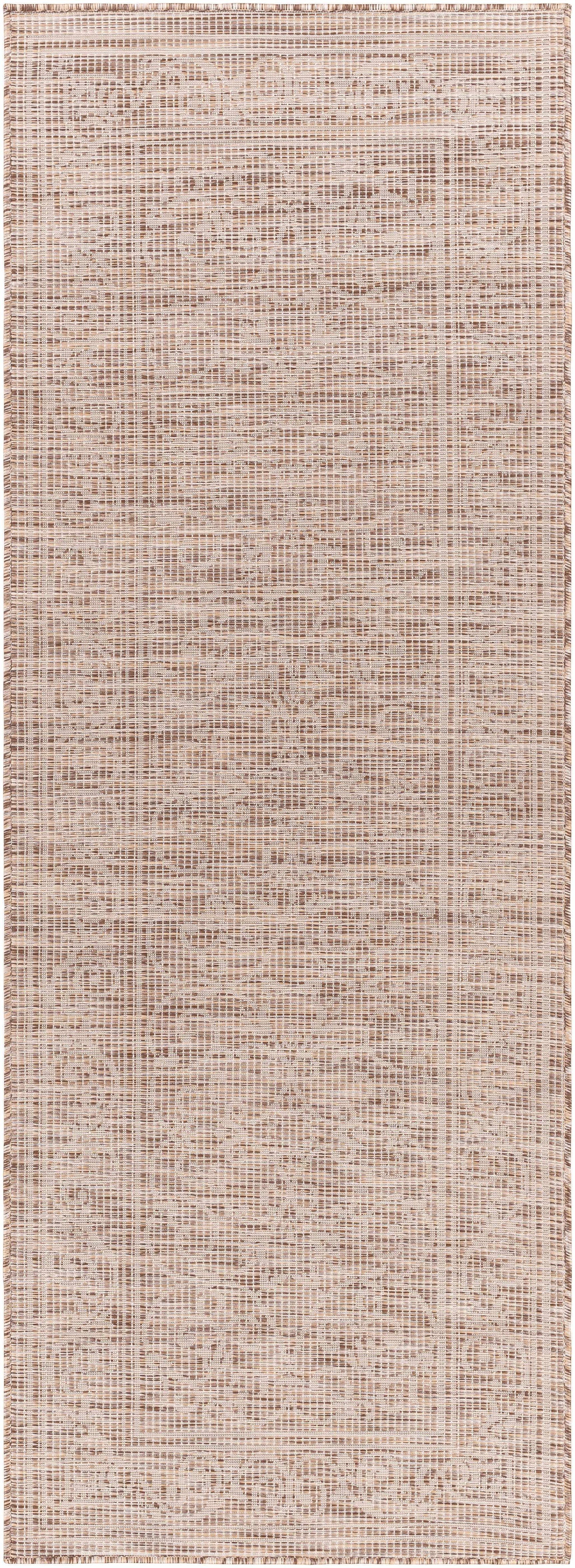 Coolville Brown Flatweave Outdoor Area Carpet - Clearance - Ornate Home