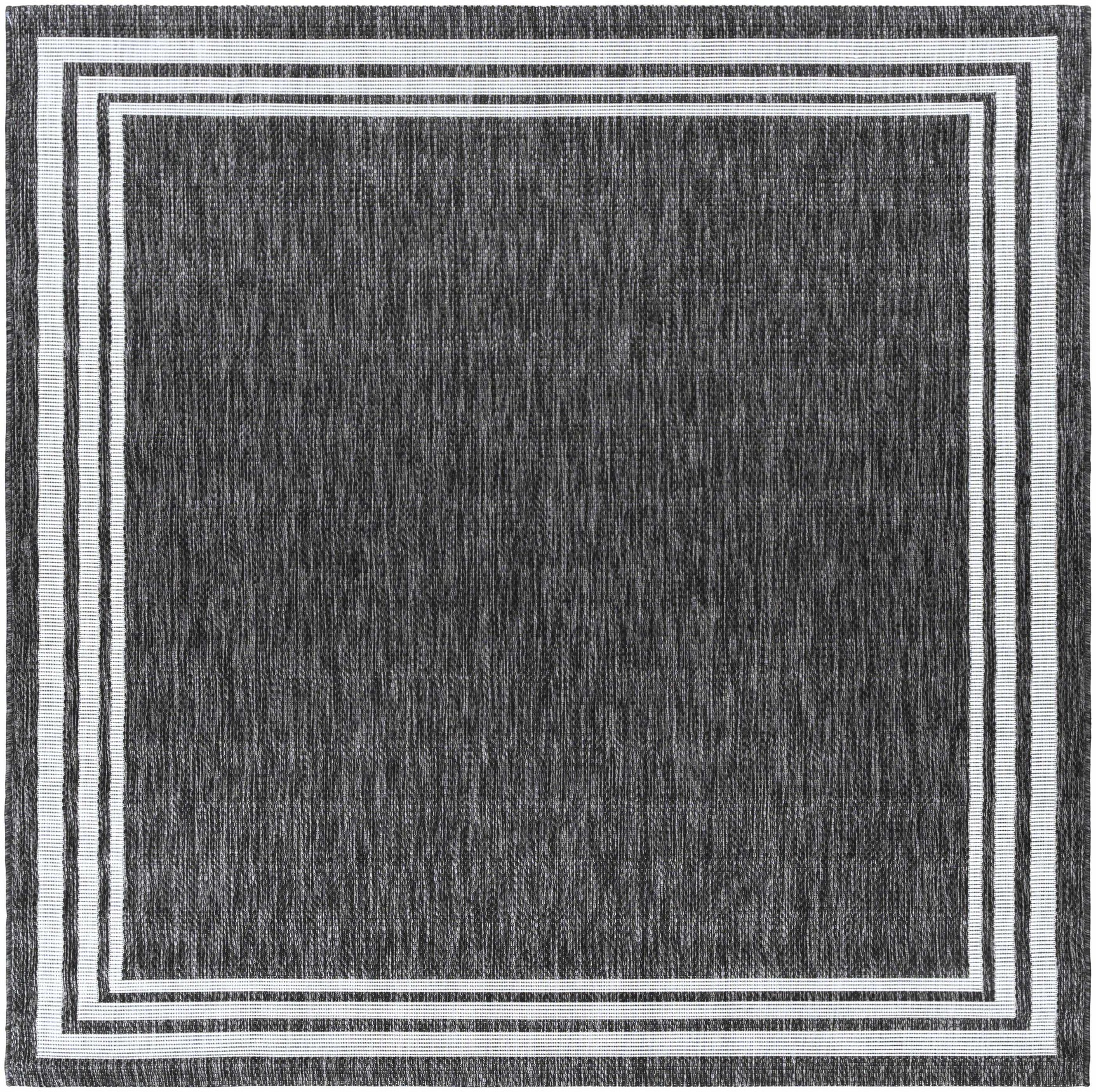Coonamble Bordered Anthracite Outdoor Rug - Ornate Home