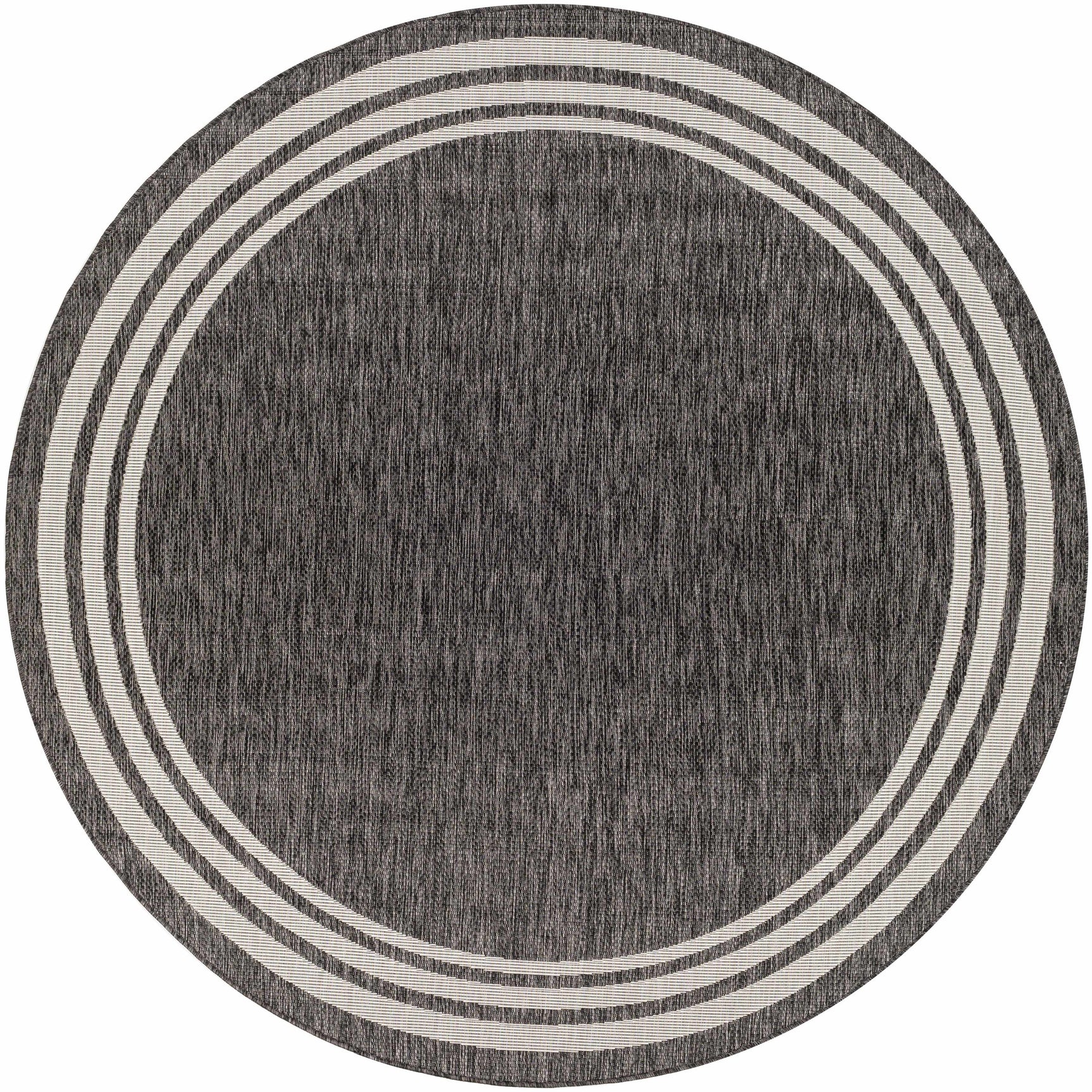 Coonamble Bordered Anthracite Outdoor Rug - Ornate Home