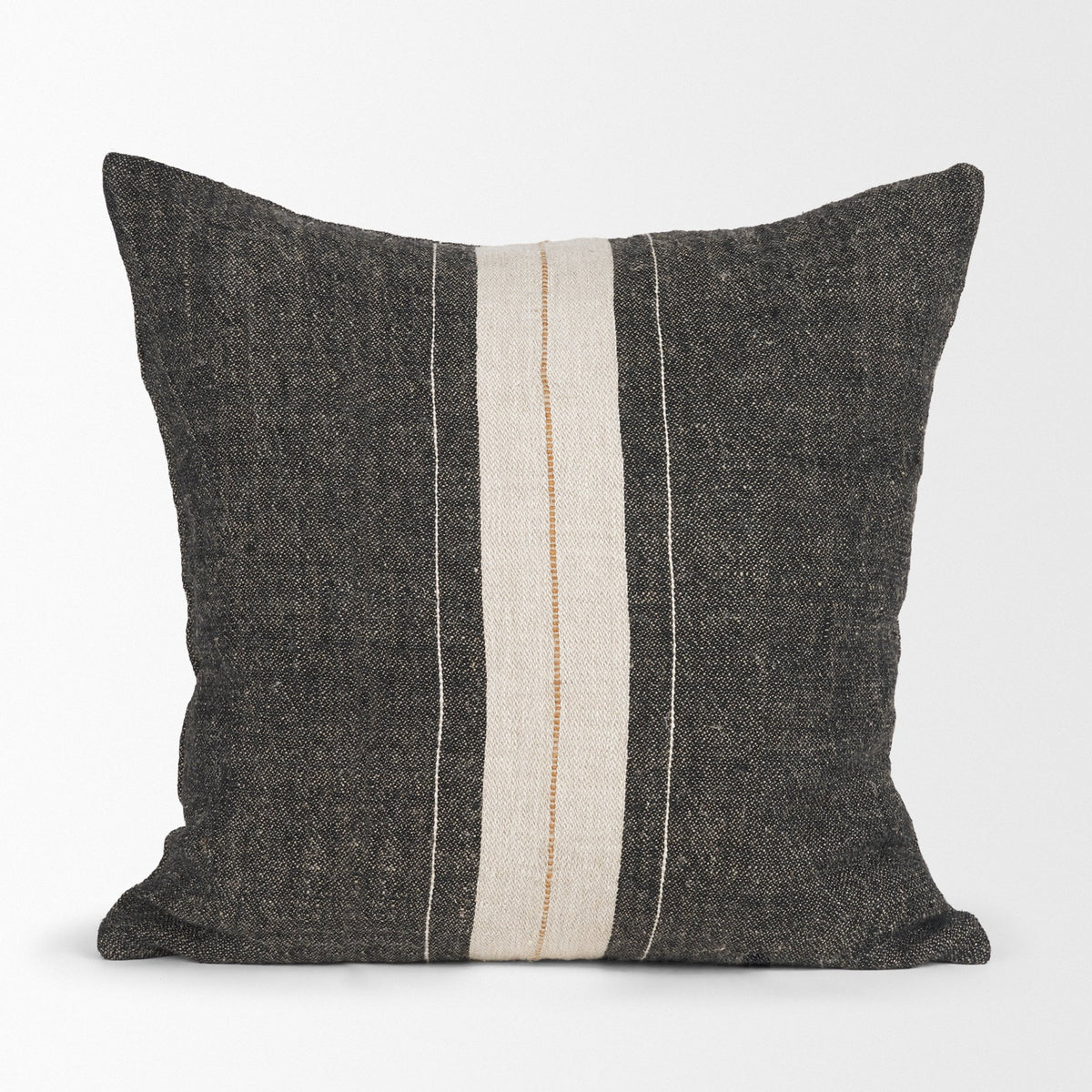 Cooper Black/Cream 20x20 Square Decorative Pillow Cover - Ornate Home