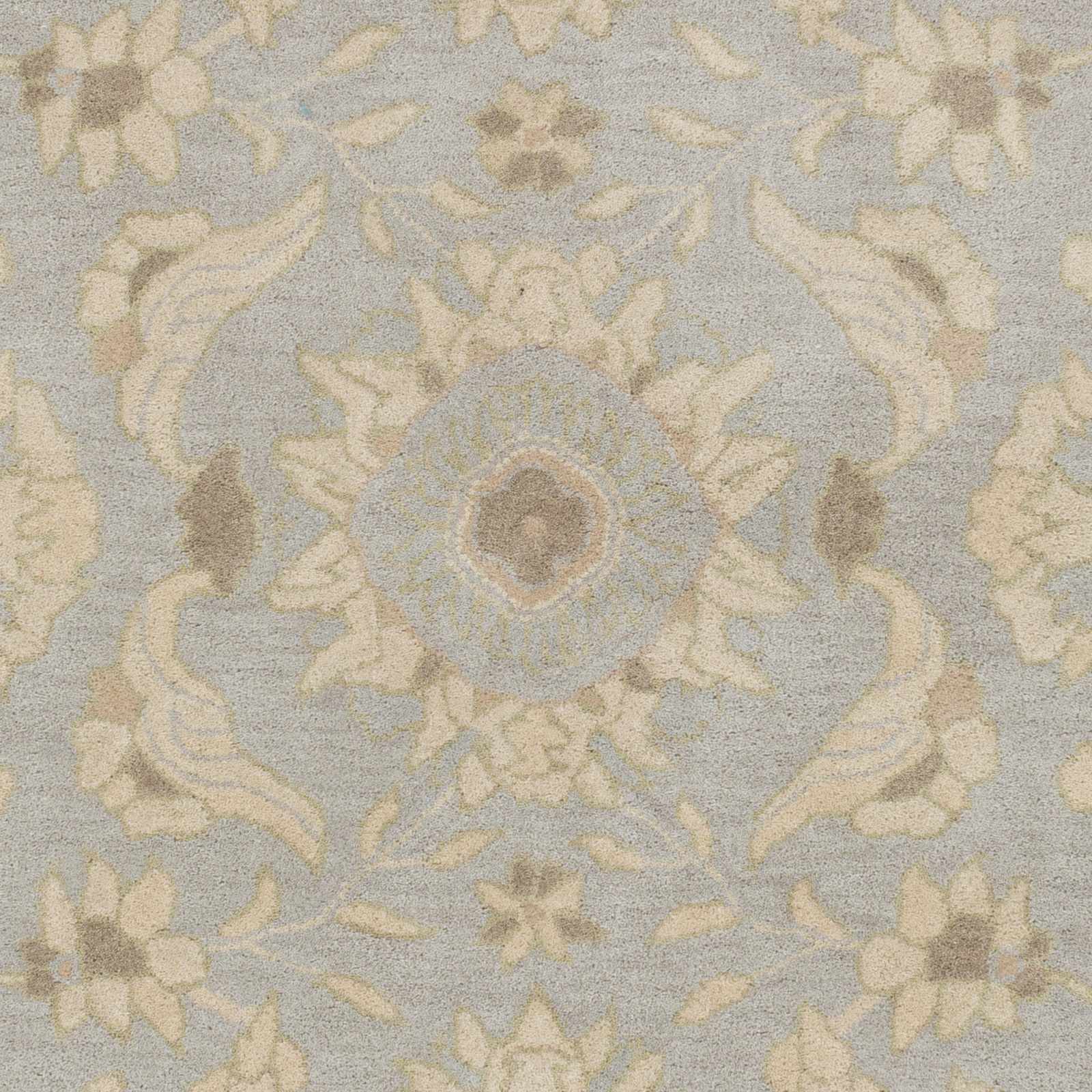 Copen Beige Floral Wool Rug - Ornate Home