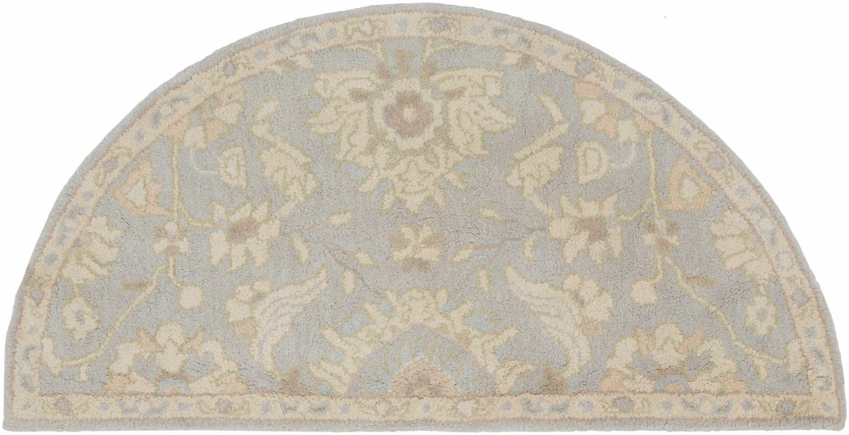 Copen Beige Floral Wool Rug - Ornate Home