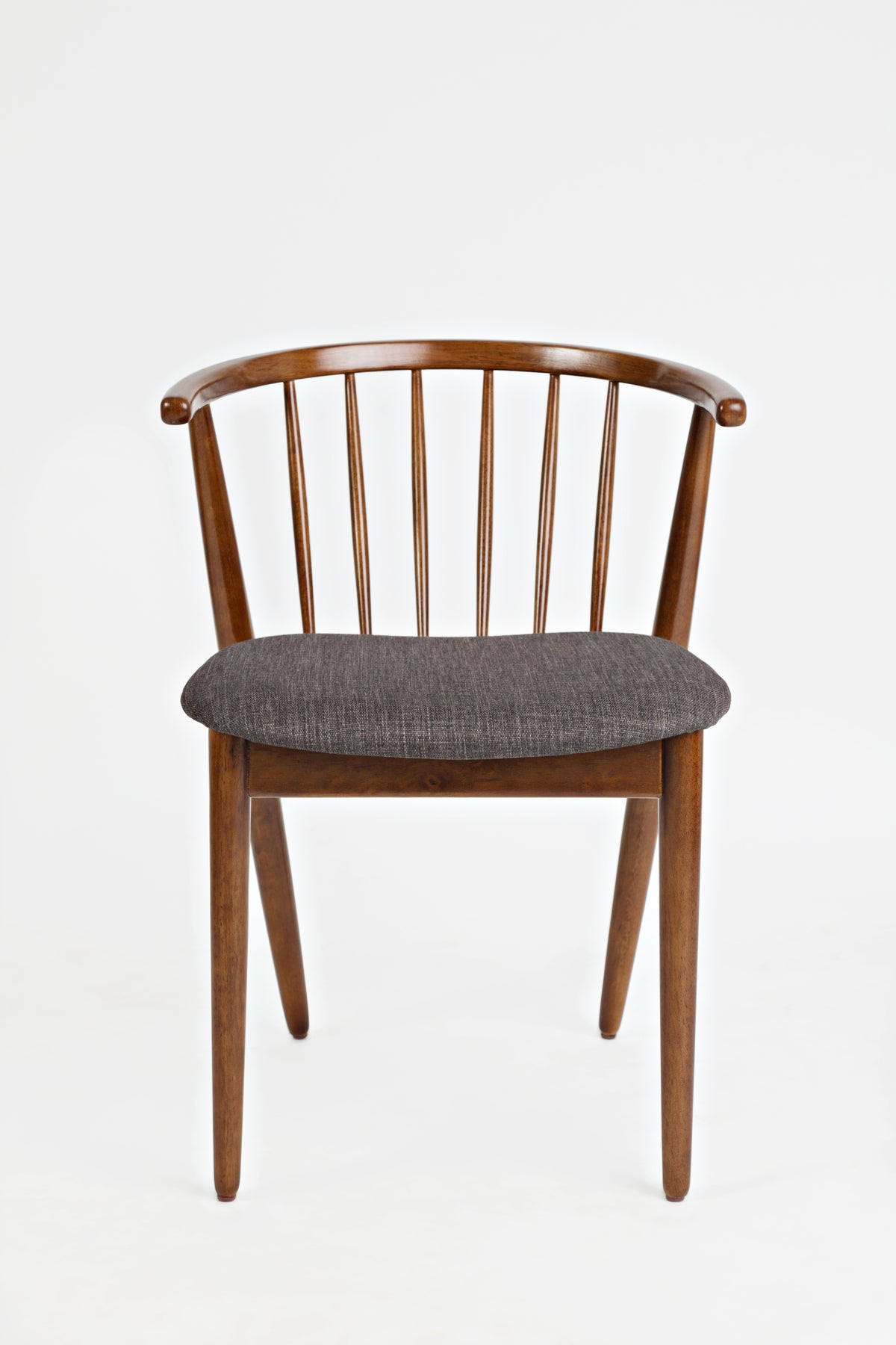 Copenhagen Brown/Gray Round Dining Table w/ 4 Denmark Chairs - Ornate Home