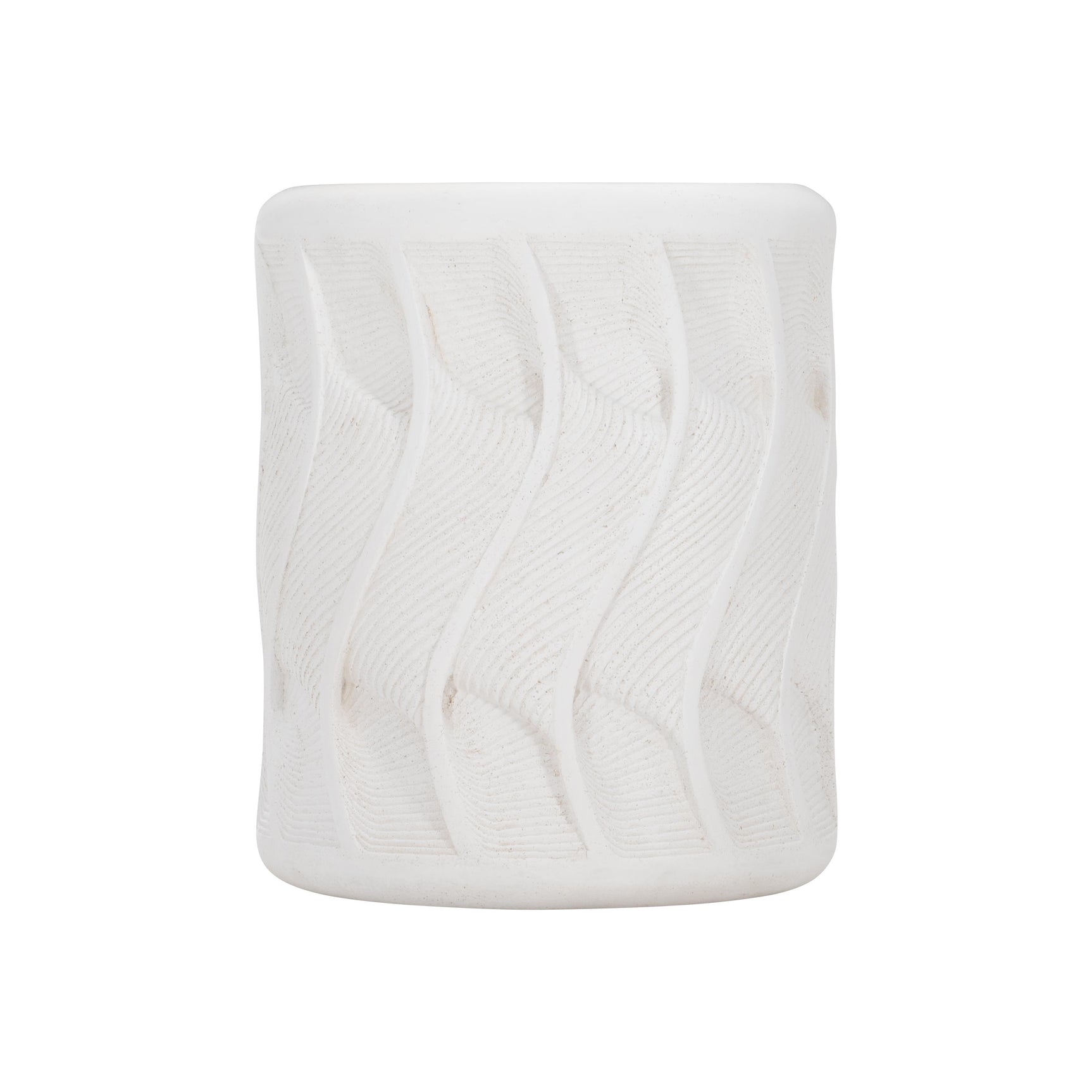 Coquille White Outdoor Accent Table - Ornate Home
