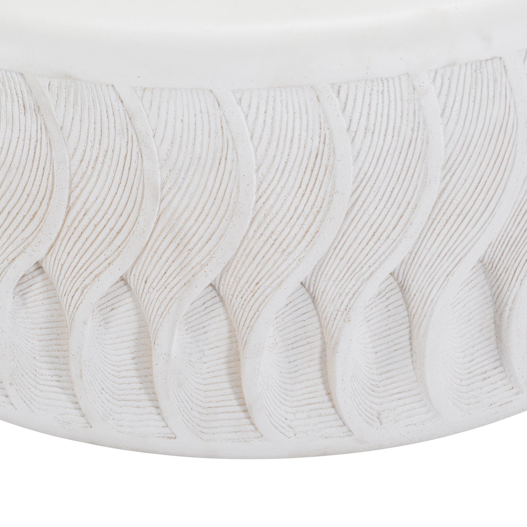 Coquille White Outdoor Cocktail Table - Ornate Home