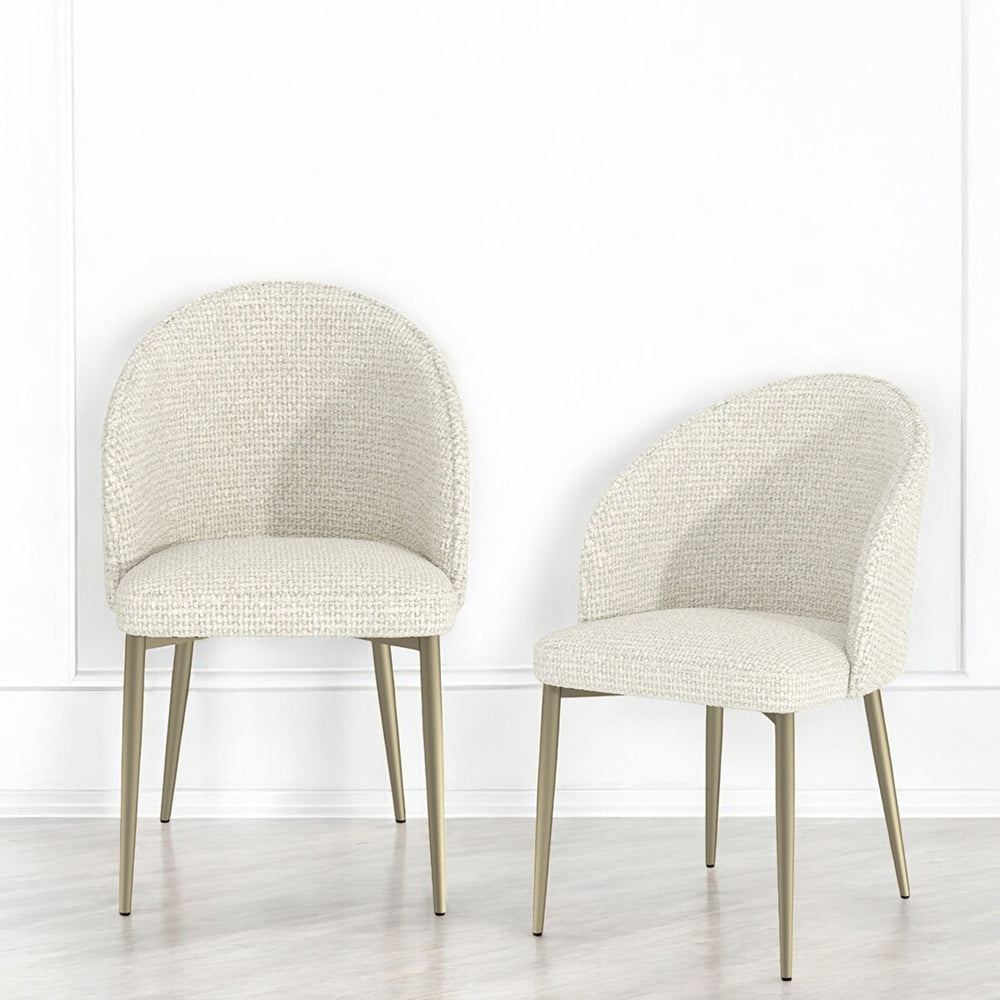 Cora White Side Chair (Set of 2) - Ornate Home