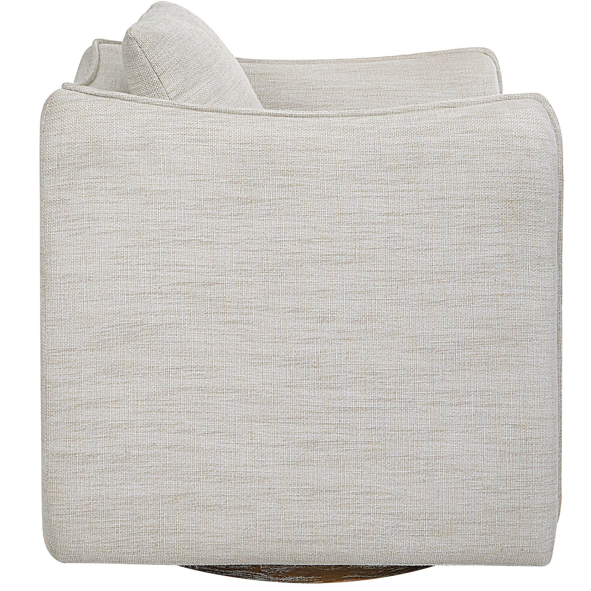 Corben White Swivel Armchair - Ornate Home