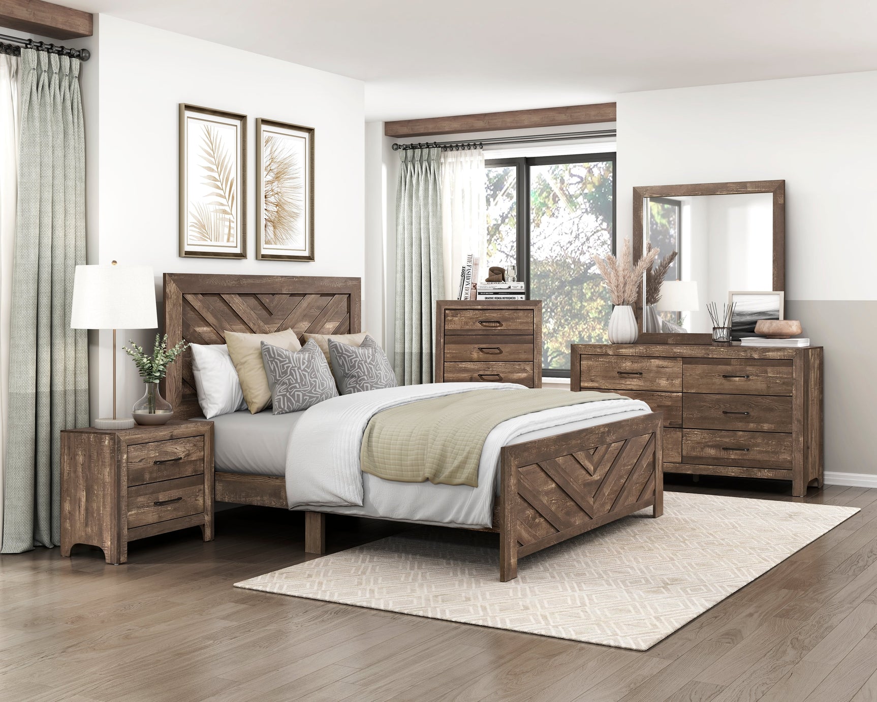 Corbin Brown Eastern King Bed - Ornate Home