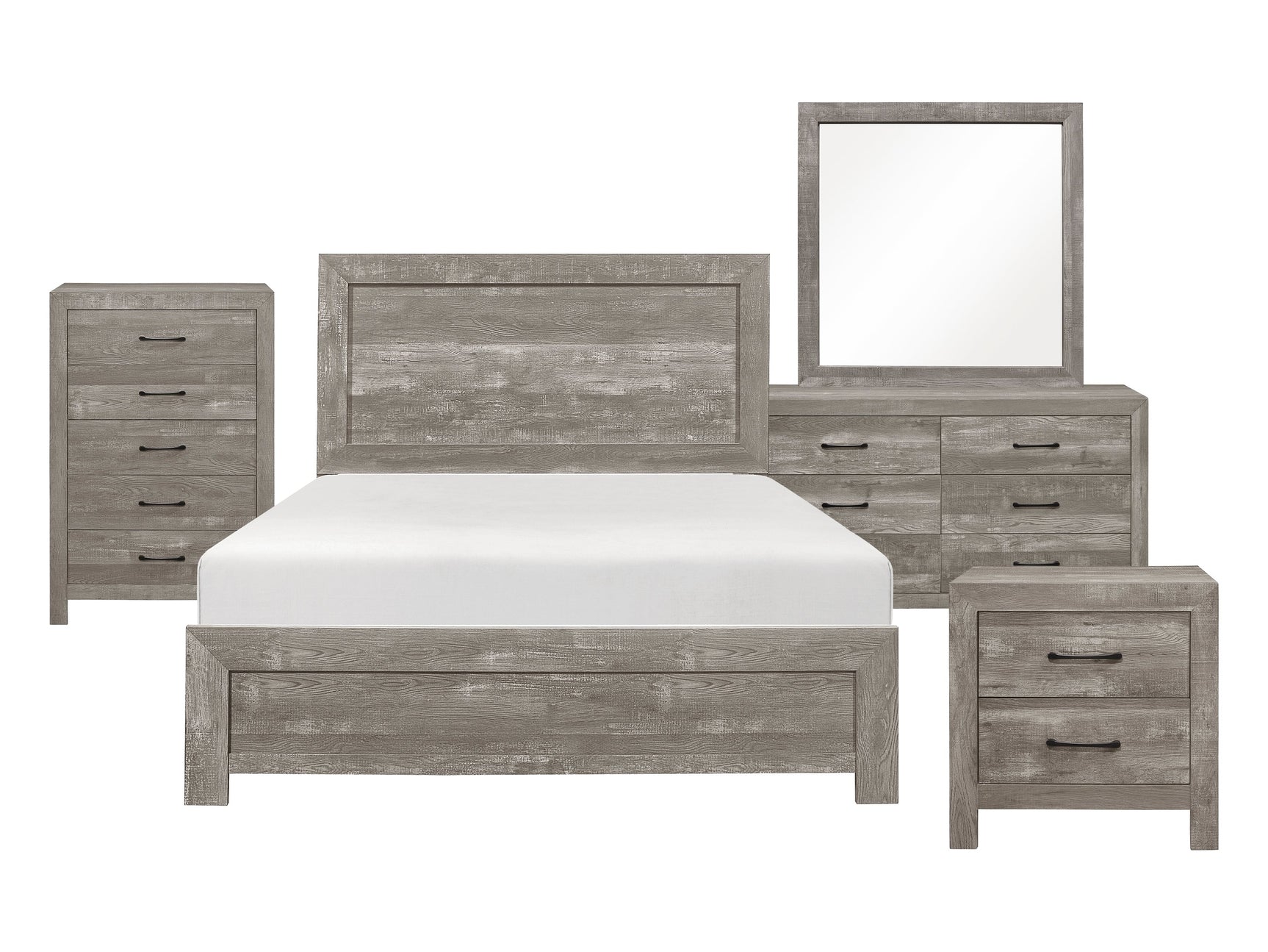 Corbin Gray 5-Piece Queen Bedroom Set - Ornate Home