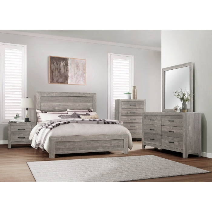 Corbin Gray Eastern King Bed - Ornate Home