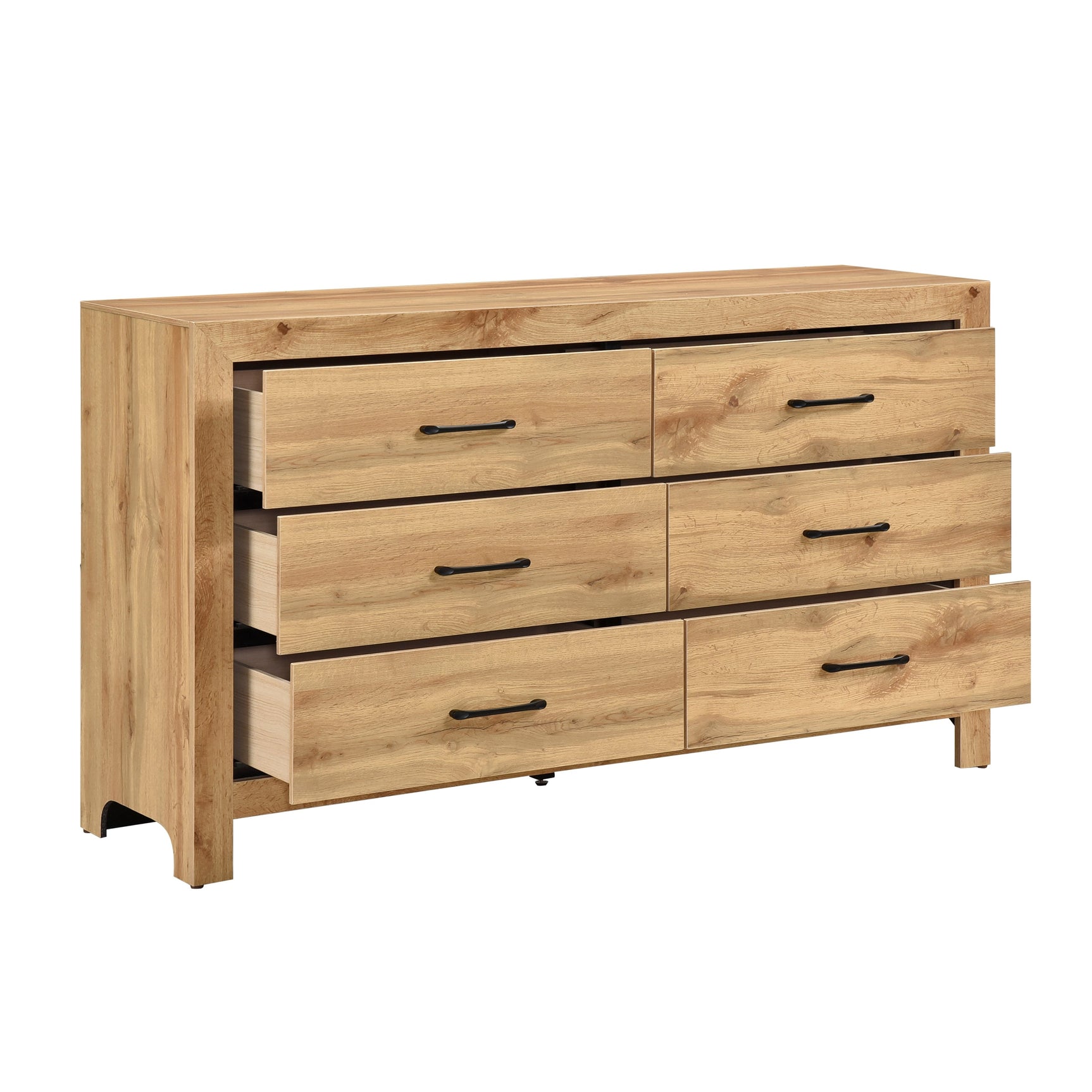 Corbin Natural 5-Piece Queen Bedroom Set - Ornate Home