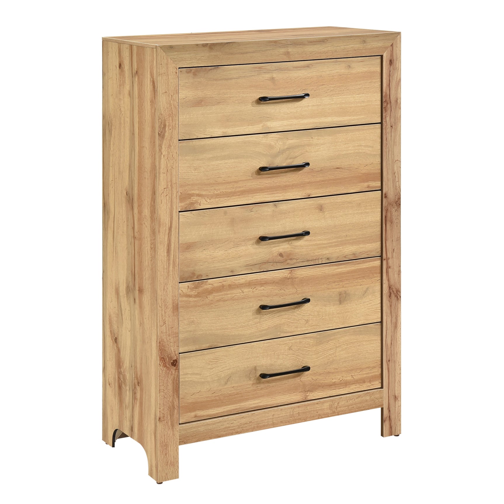 Corbin Natural 5-Piece Queen Bedroom Set - Ornate Home