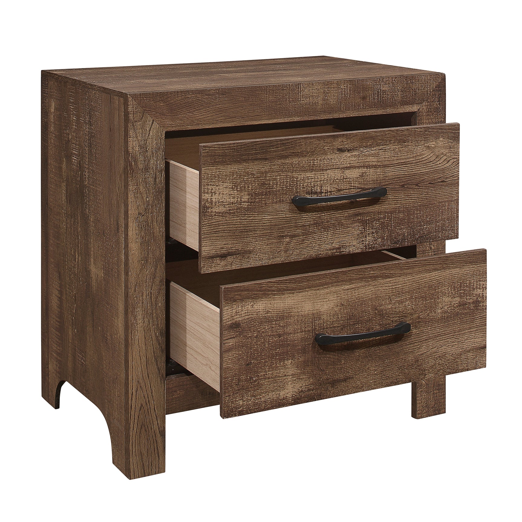 Corbin Rustic Brown 5-Piece Queen Bedroom Set - Ornate Home