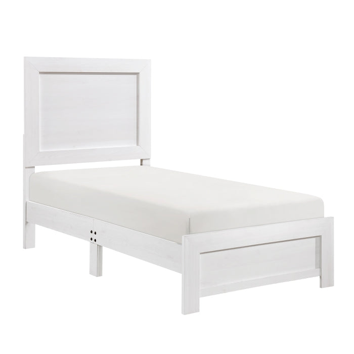 Corbin White Twin Bed - Ornate Home