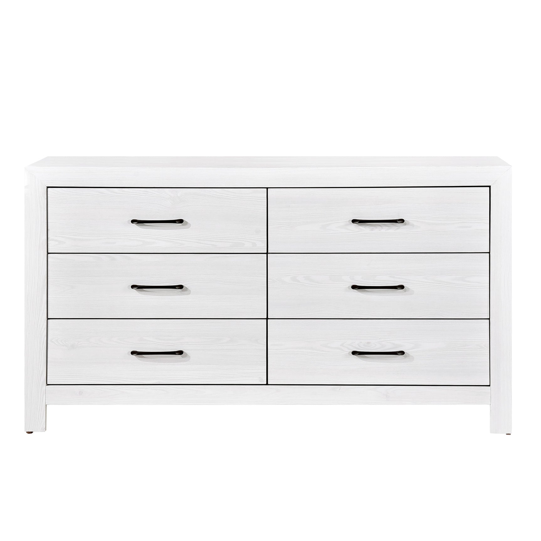 Corbin White V-Pattern 4-Piece Queen Bedroom Set - Ornate Home