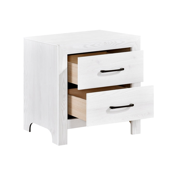Corbin White White Nightstand - Ornate Home
