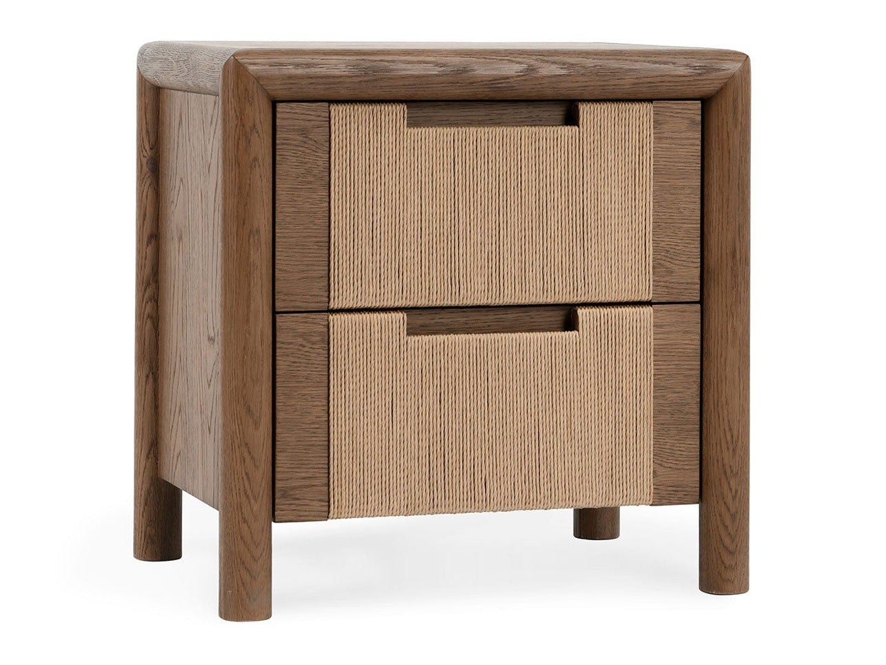 Corda Brown/Natural Nightstand - Ornate Home