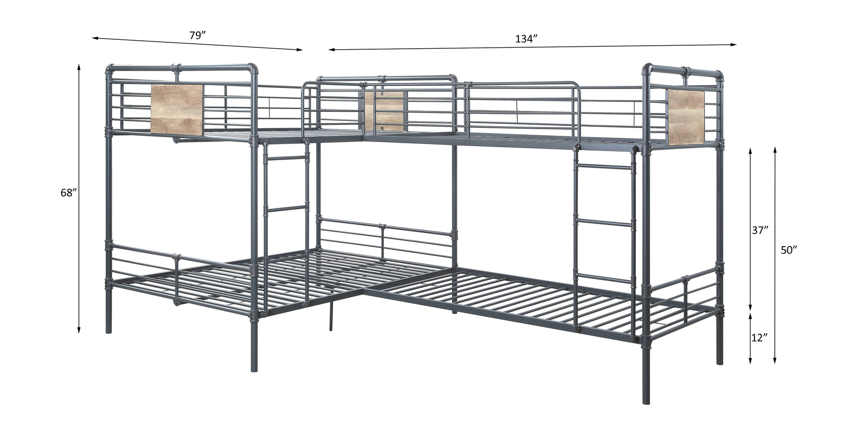 Cordelia Twin/Full Bunk Bed - Ornate Home