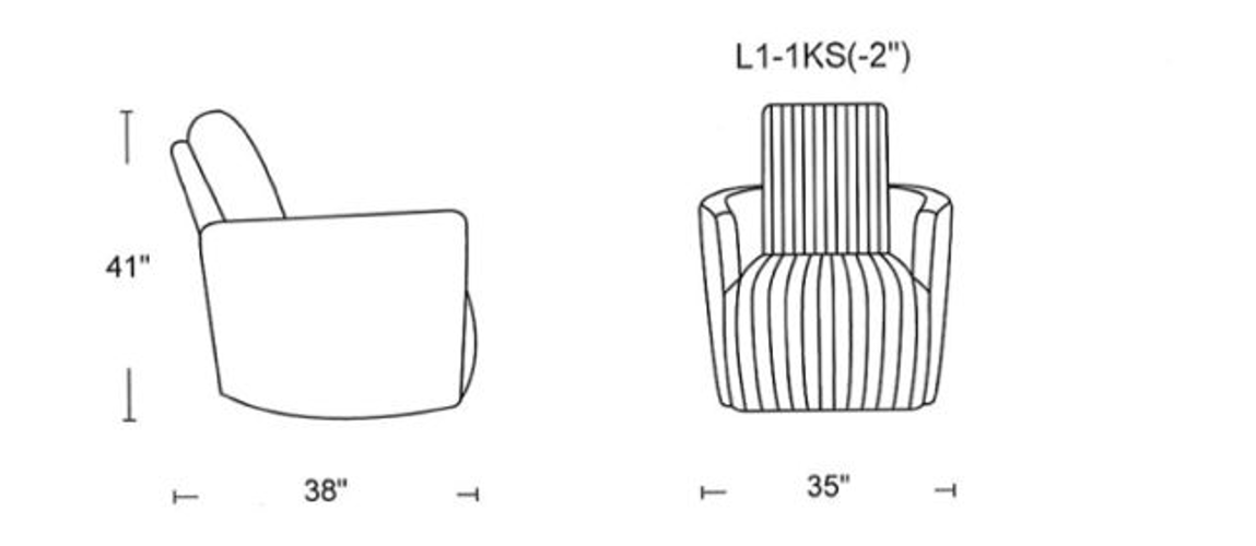 Cordoba Pewter Swivel Manual Recliner - Ornate Home