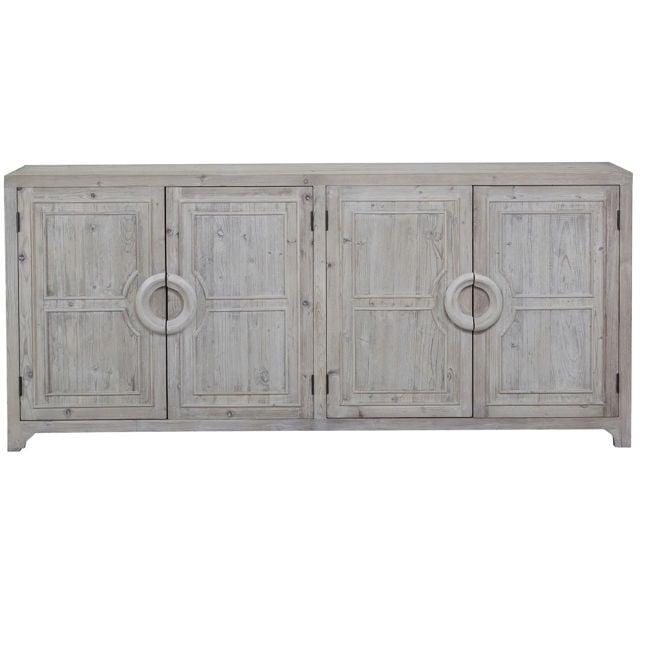 Cordova Light Gray 4 Door Sideboard - Ornate Home