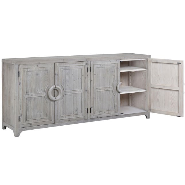 Cordova Light Gray 4 Door Sideboard - Ornate Home
