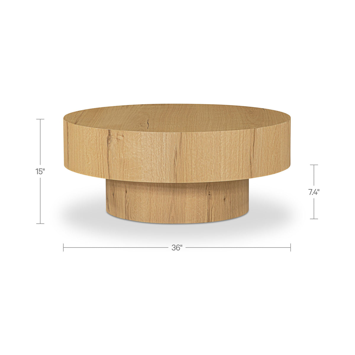 Corey Rustic Oak Coffee Table - Ornate Home
