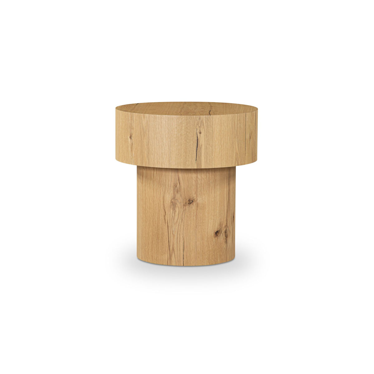 Corey Rustic Oak Side Table - Ornate Home