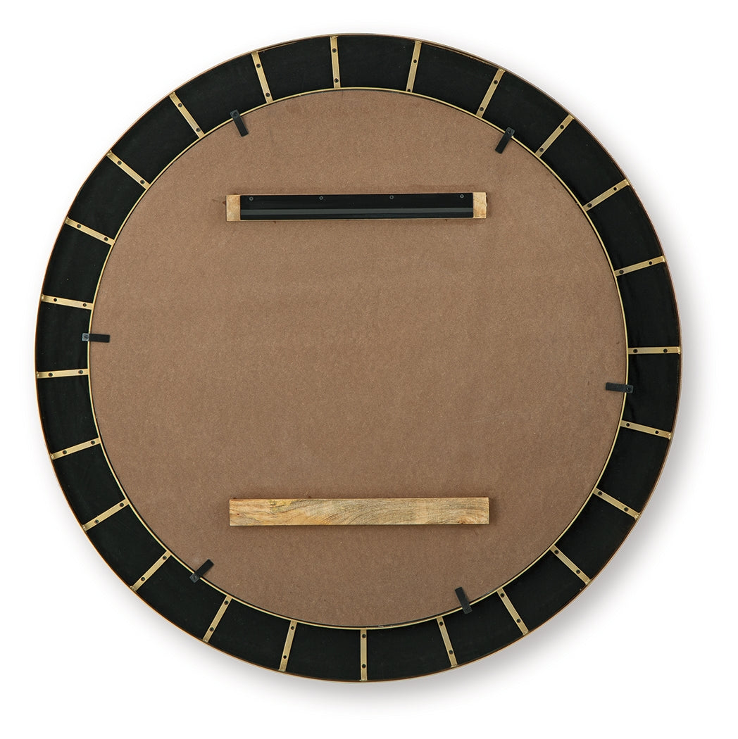 Corinsworth Charcoal/Brass Finish Accent Mirror (Online Special Price) - Ornate Home