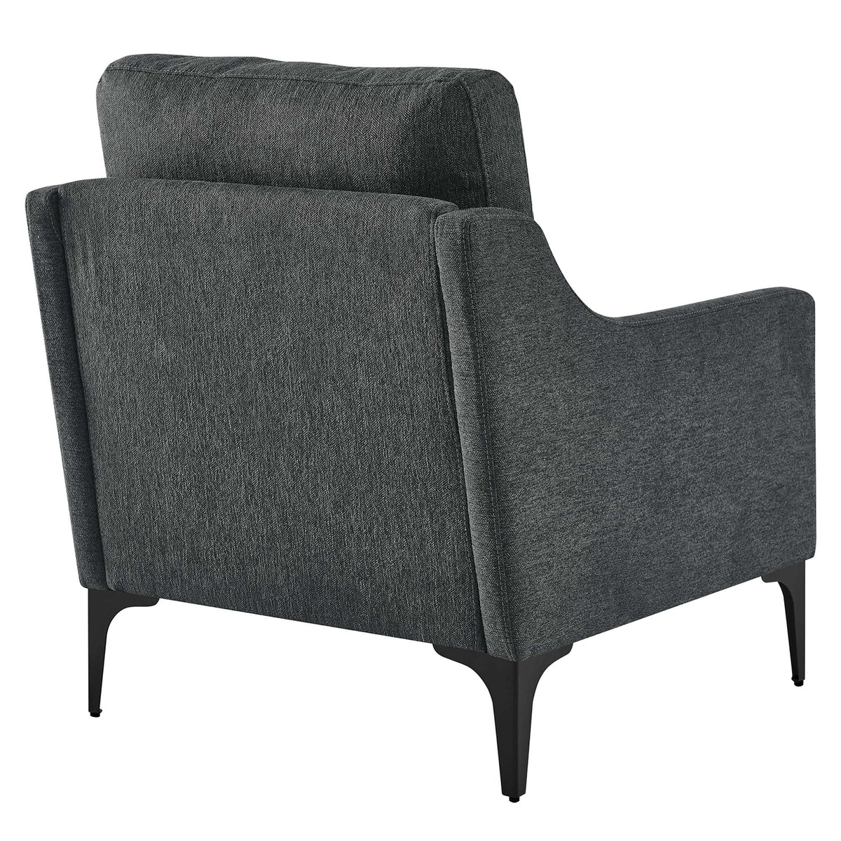 Corland Charcoal Upholstered Fabric Armchair - Ornate Home