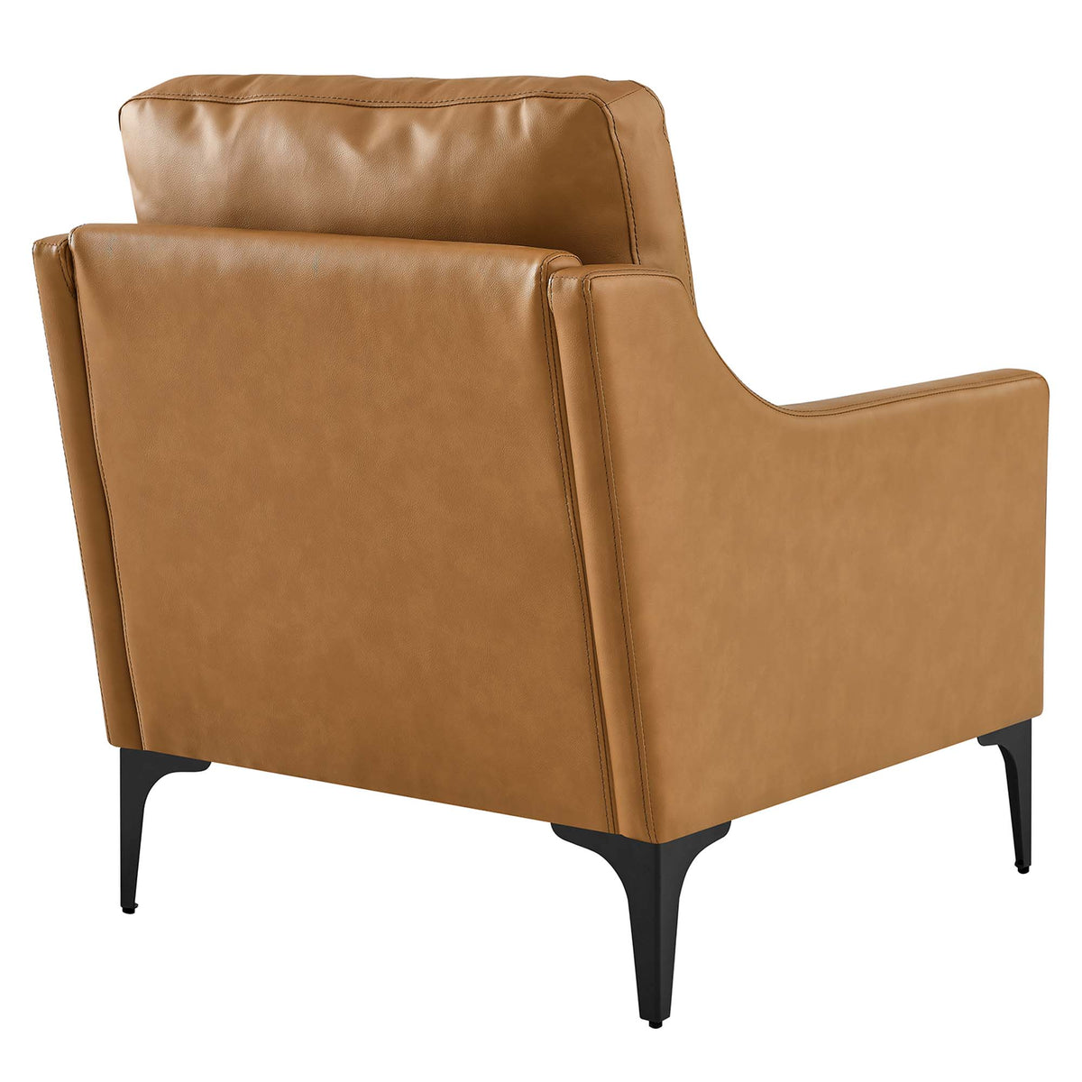 Corland Tan Leather Armchair - Ornate Home