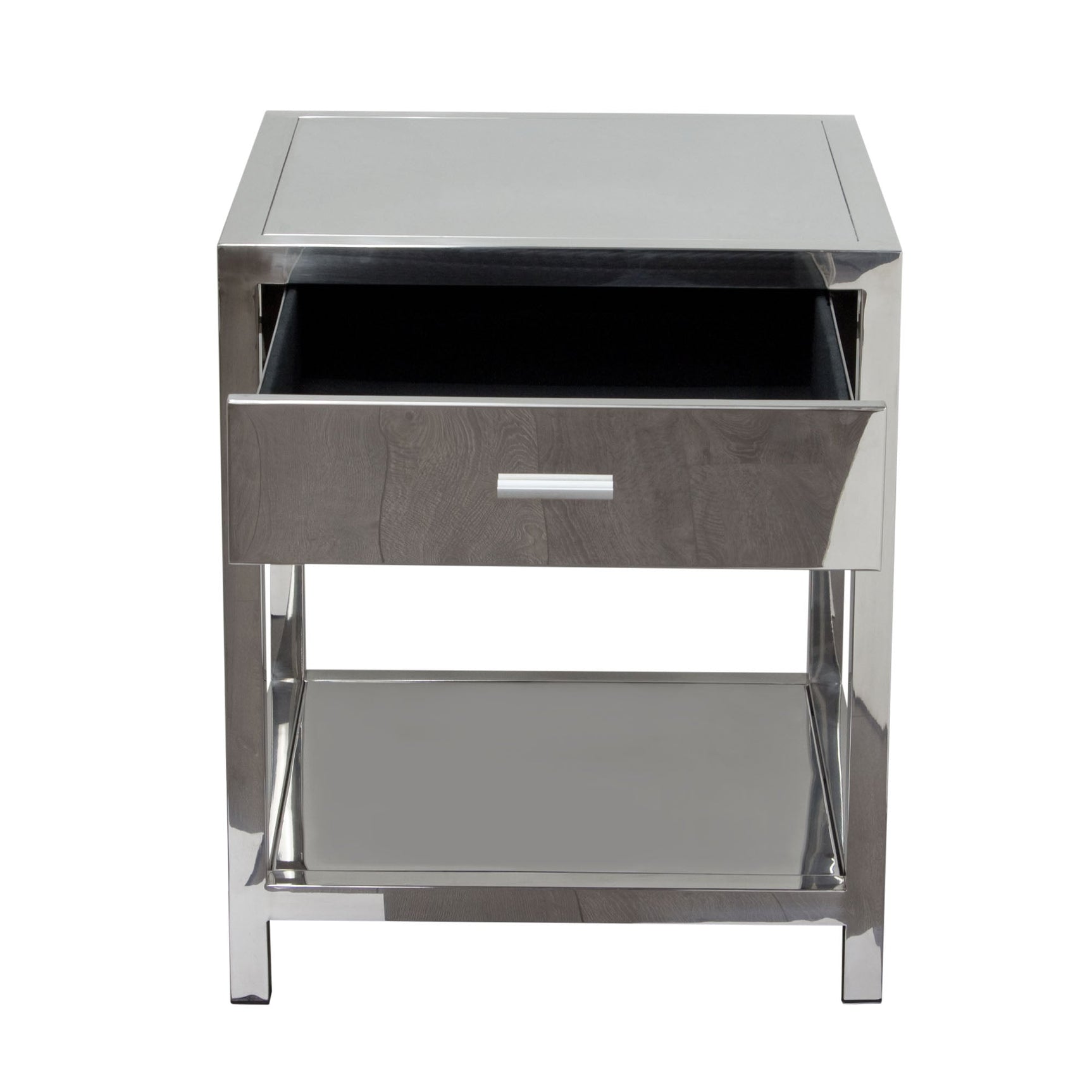 Corleo Stainless Steel Accent Table - Ornate Home