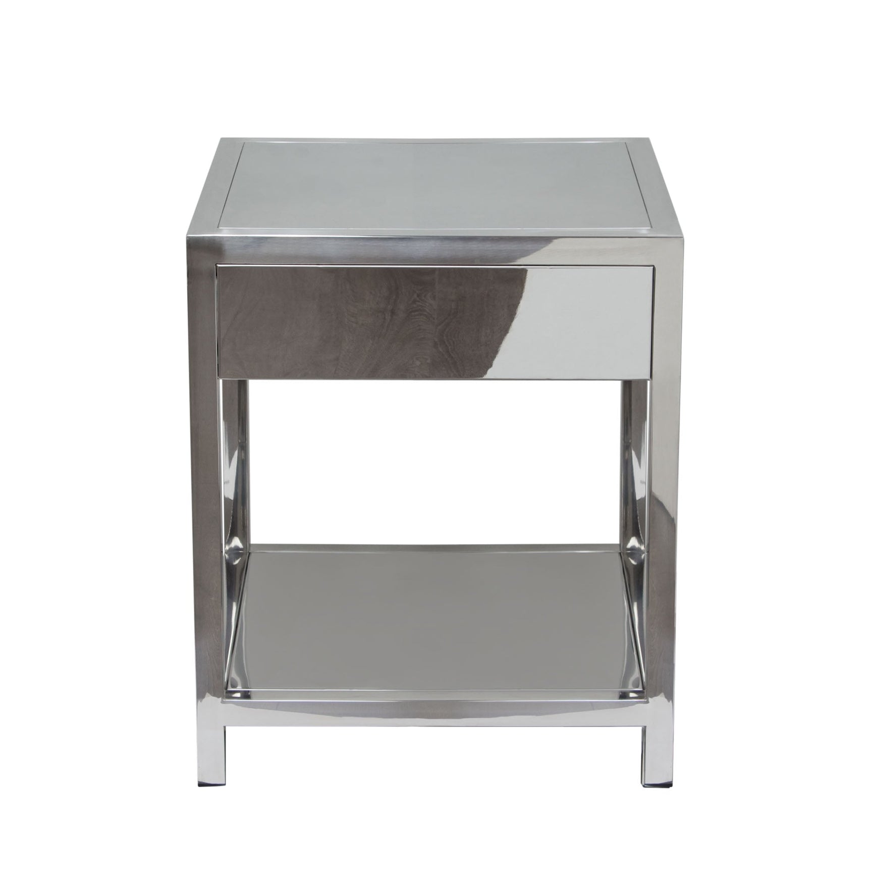 Corleo Stainless Steel Accent Table - Ornate Home