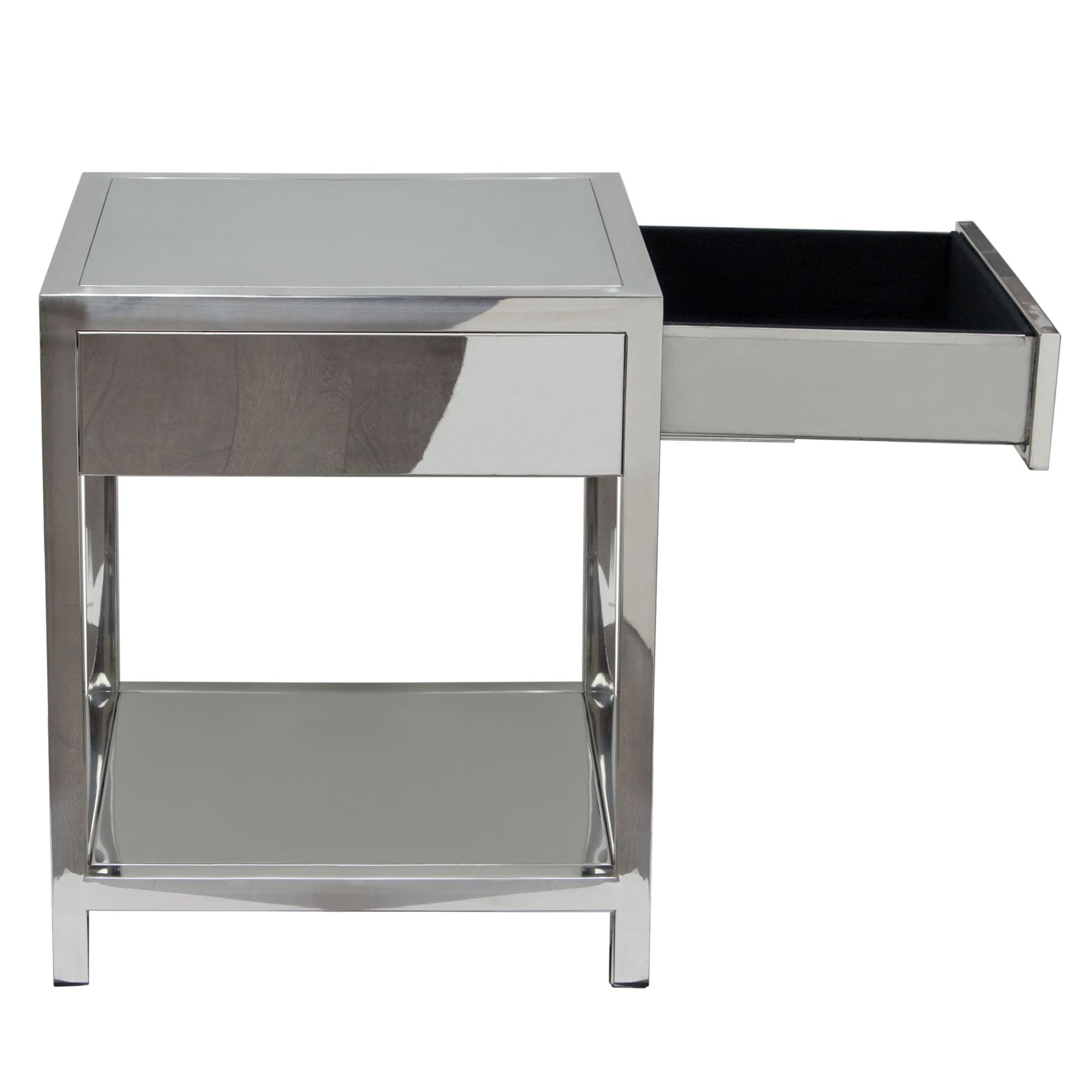 Corleo Stainless Steel Accent Table - Ornate Home