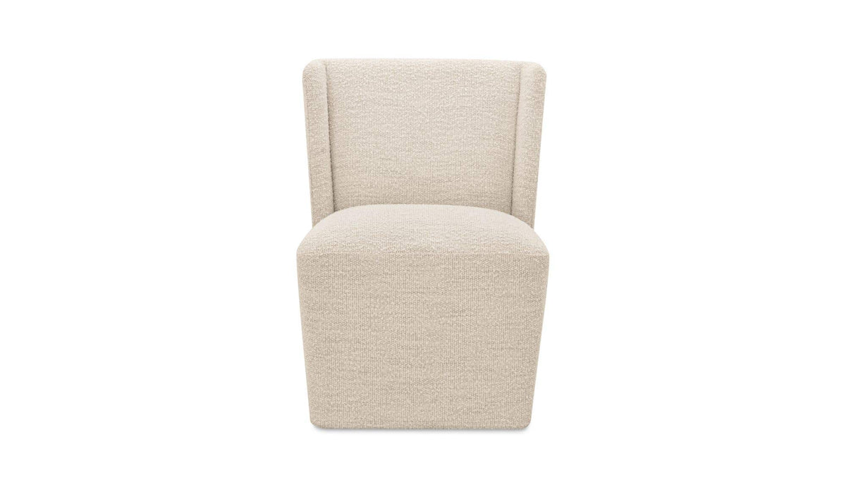 Cormac White Mist Rolling Dining Chair - Ornate Home