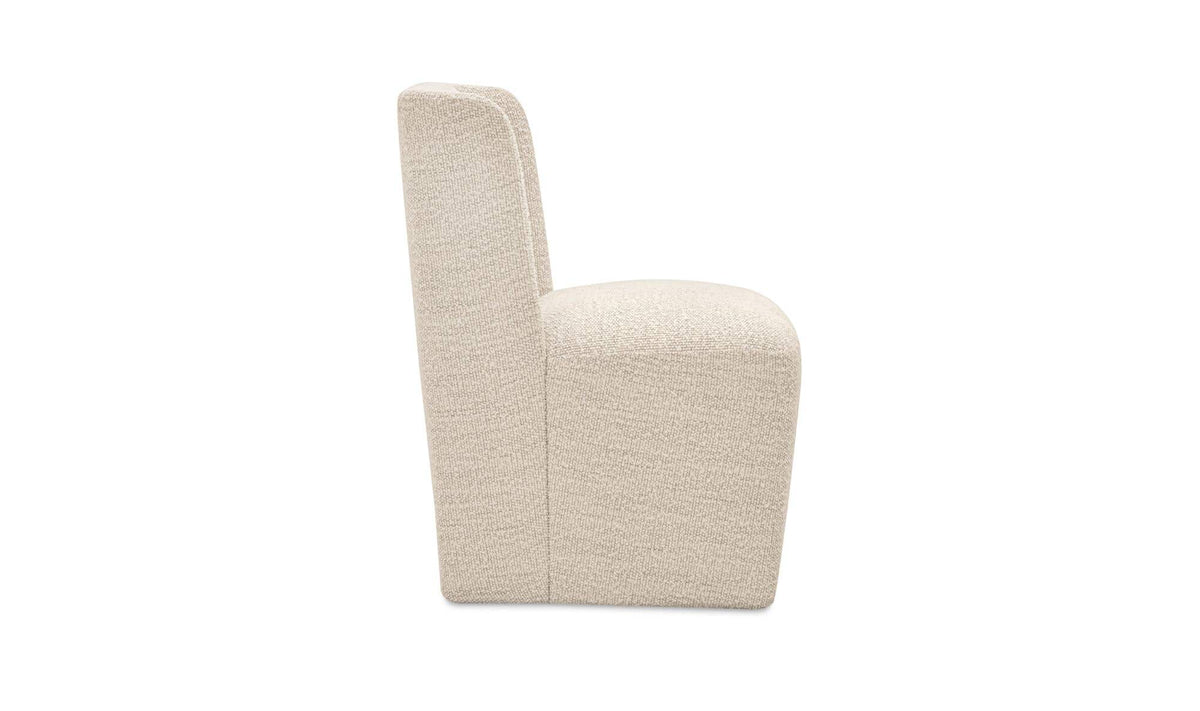 Cormac White Mist Rolling Dining Chair - Ornate Home