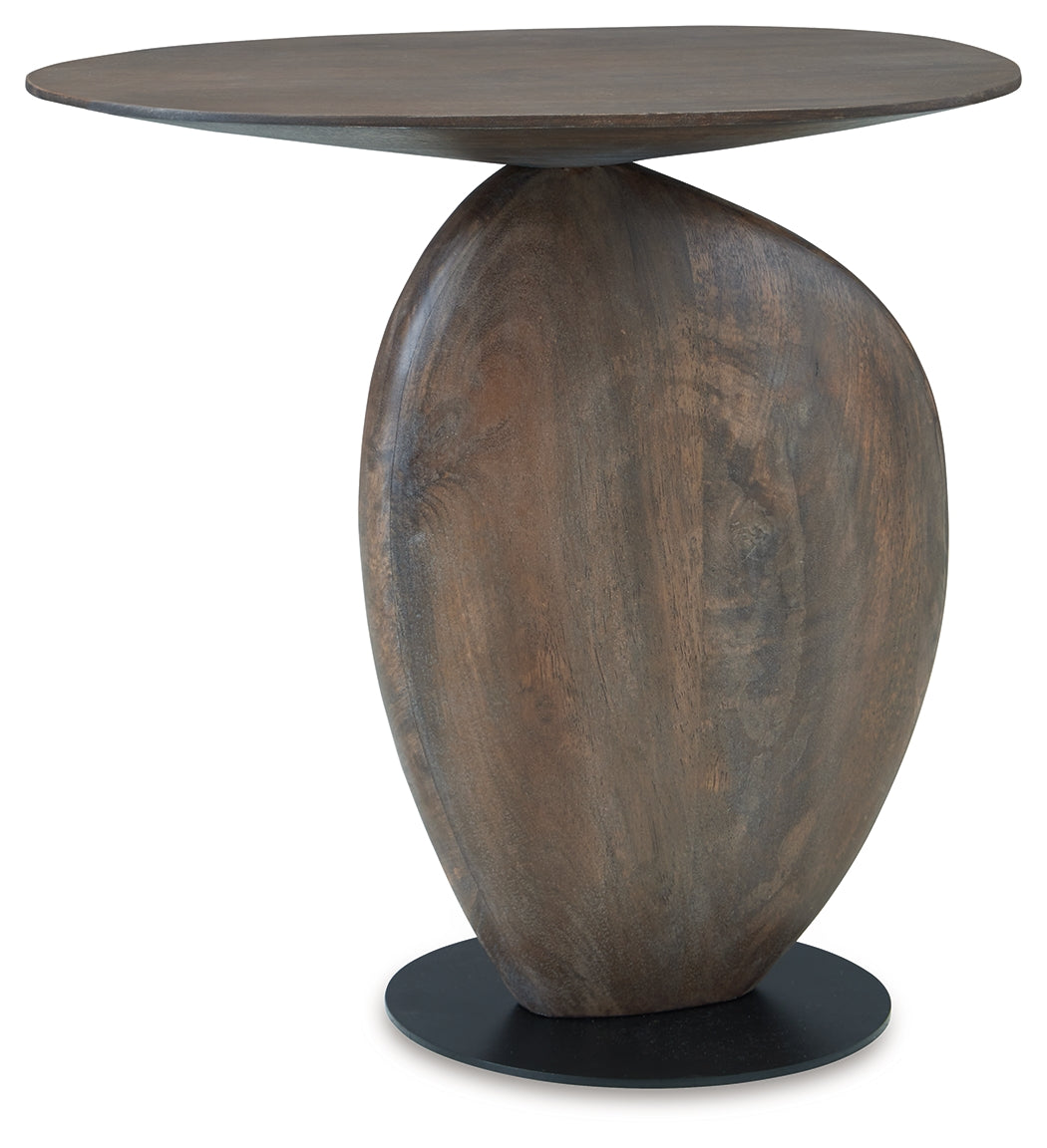 Cormmet Brown/Black Accent Table - Ornate Home